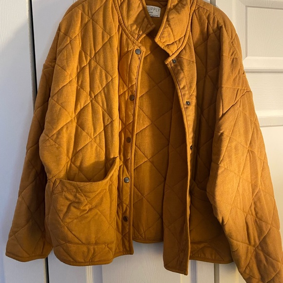 Z Supply quilted jacket camel size large gently worn twice original owner - Picture 2 of 3